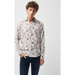 Devred Chemise ville imprimée for Chemises Couleur Blanc Neige