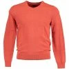 Devred Pull col V en Coton Bio for Pulls & Gilets Couleur Orange Vintage