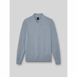 Devred Pull col V for Pulls & Gilets Couleur Gris Bleu