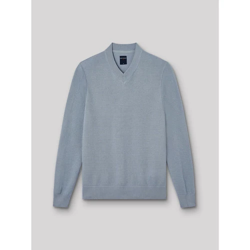 Devred Pull col V for Pulls & Gilets Couleur Gris Bleu