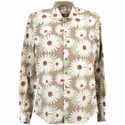 Devred Chemise slim fleurie for Chemises Couleur Mousse