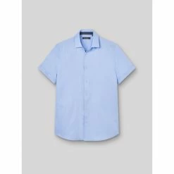 Devred Chemise à manches courtes slim en oxford for Chemises Couleur Bleu Ciel