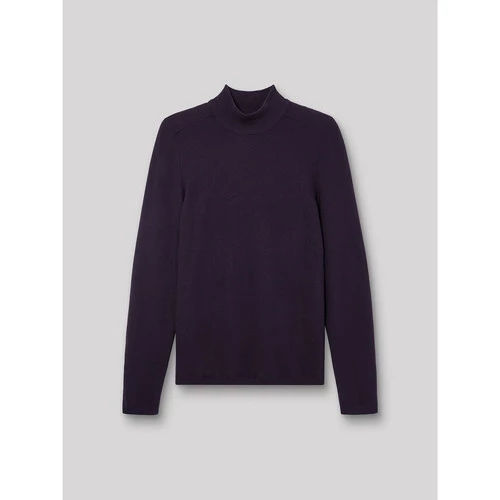 Devred Pull col montant en mélange viscose for Pulls & Gilets Couleur Aubergine Fonce