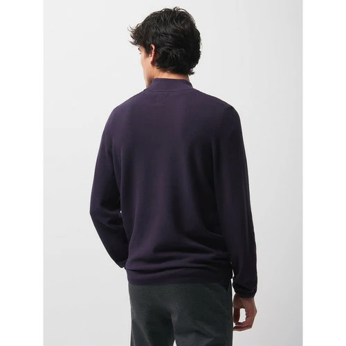 Devred Pull col montant en mélange viscose for Pulls & Gilets Couleur Aubergine Fonce – Image 3