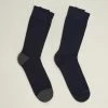 Devred Chaussettes en coton mélangé bicolore for Chaussettes et collants Couleur Dark Navy