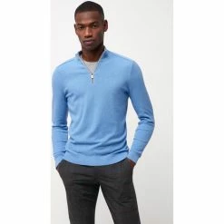 Devred Pull en mélange coton cachemire for Pulls & Gilets Couleur Bleu Sky