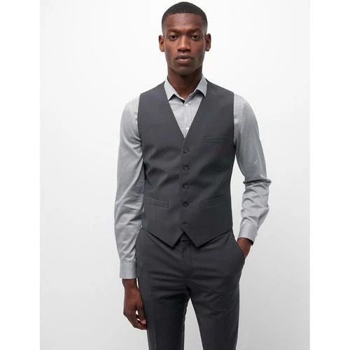 Devred Gilet coordonnable stretch uni for Costumes et cravates Couleur Anthracite – Image 2