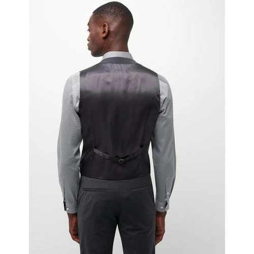 Devred Gilet coordonnable stretch uni for Costumes et cravates Couleur Anthracite – Image 3