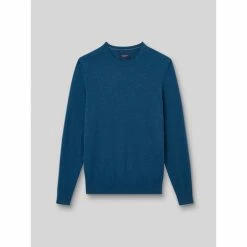 Devred Pull col rond en Coton Bio for Pulls & Gilets Couleur Bleu Ocean