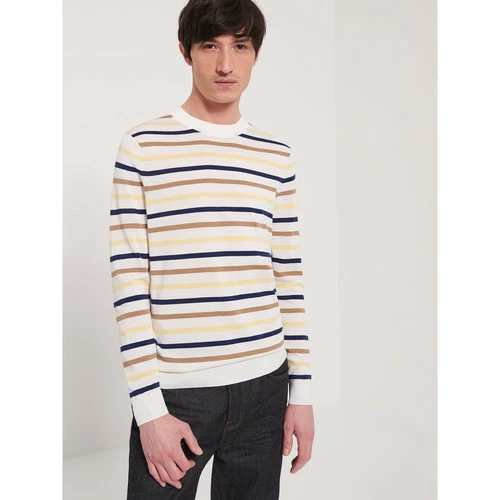 Devred Pull col rond en Coton Bio for Pulls & Gilets Couleur Blanc Neige – Image 2