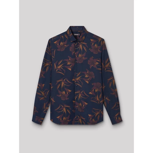 Devred Chemise ville imprimée for Chemises Couleur Marine Sombre