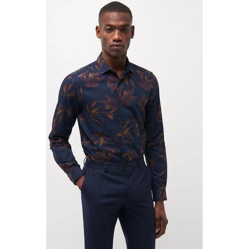 Devred Chemise ville imprimée for Chemises Couleur Marine Sombre – Image 2