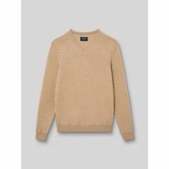 Devred Pull col V en Coton Bio for Pulls & Gilets Couleur Sand