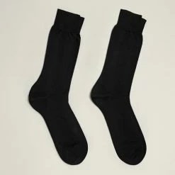 Devred Lot de 2 paires de chaussettes uni for Chaussettes et collants Couleur Noir