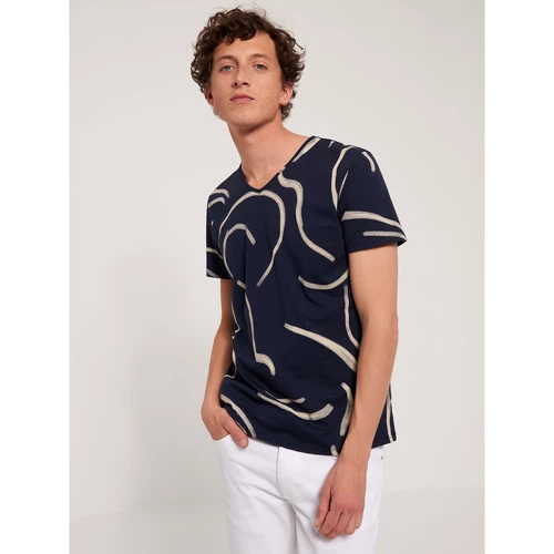 Devred Tee shirt en coton imprimé for T-shirts & Polos Couleur Bleu Medieval – Image 2