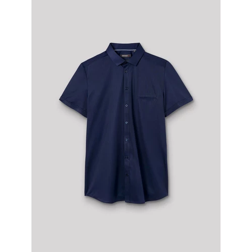 Devred Chemise Ă manches courtes extraslim unie for Chemises Couleur Dark Saphir