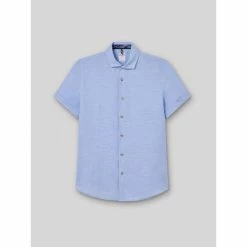 Devred Chemise à manches courtes slim unie for Chemises Couleur Bleu Ciel