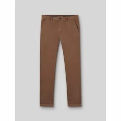 Devred Chino slim en coton élasthane uni for Pantalons Couleur Chocolat