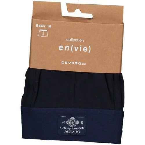 Devred Boxer en coton élasthanne uni for Caleçons Couleur Dark Navy – Image 3