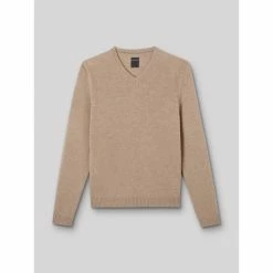 Devred Pull col V en laine d'agneau for Pulls & Gilets Couleur Ciment