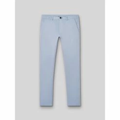 Devred Chino slim en coton élasthane uni for Pantalons Couleur Bleu Doux