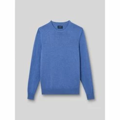 Devred Pull col rond en Coton Bio for Pulls & Gilets Couleur Bleu Clair