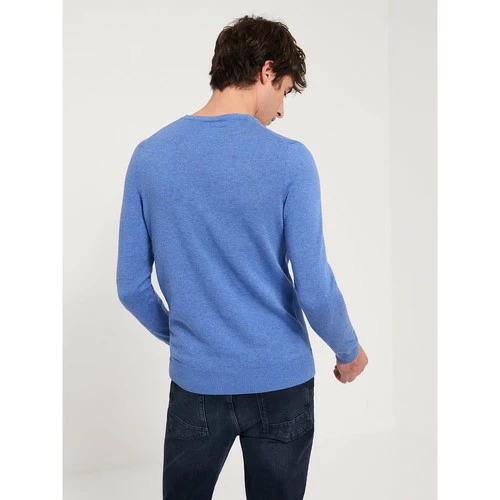 Devred Pull col rond en Coton Bio for Pulls & Gilets Couleur Bleu Clair – Image 3