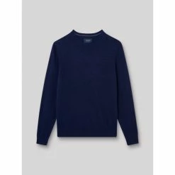 Devred Pull col rond en Coton Bio for Pulls & Gilets Couleur Bleu Mer