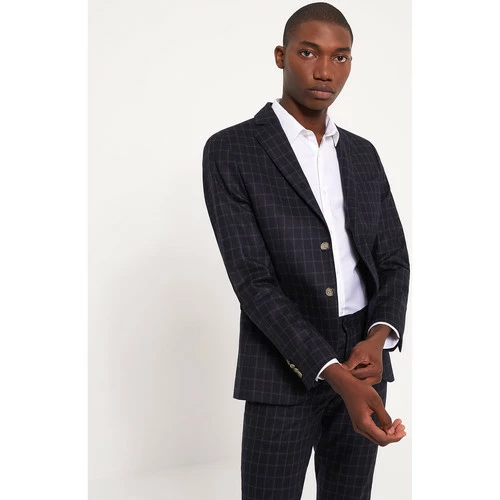 Devred Veste extraslim en laine 120's for Costumes et cravates Couleur Dark Navy – Image 2