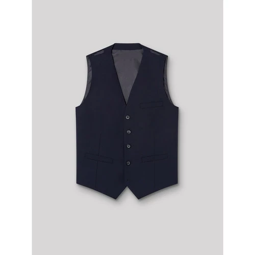 Devred Gilet coordonnable bi-stretch uni for Costumes et cravates Couleur Dark Navy