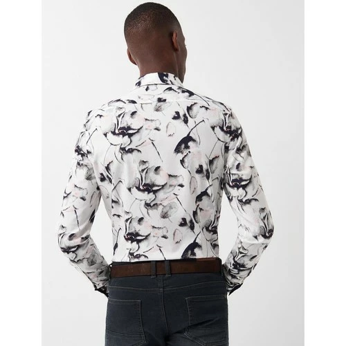 Devred Chemise extraslim fleurie for Chemises Couleur Blanc – Image 2