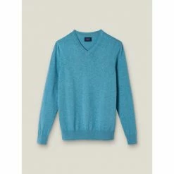 Devred Pull homme basique col V for Pulls & Gilets Couleur Vert Jade