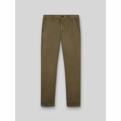 Devred Chino slim en coton élasthane for Pantalons Couleur Vert Mousse