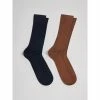 Devred Lot de 2 paires de chaussettes uni for Chaussettes et collants Couleur Cognac