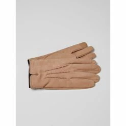 Devred Gants homme en nubuck for Accessoires textile Couleur Beige Kaki