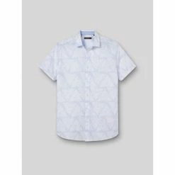 Devred Chemise à manches courtes slim fleurie for Chemises Couleur Bleu Doux