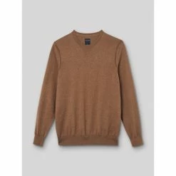 Devred Pull col rond en Coton for Pulls & Gilets Couleur Moka