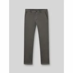 Devred Chino slim en coton élasthane uni for Pantalons Couleur Anthracite