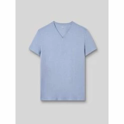 Devred Tee shirt col v chiné for T-shirts & Polos Couleur Bleu Ciel
