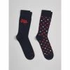 Devred Coffret lot de 2 paires de chaussettes for Chaussettes et collants Couleur Dark Navy