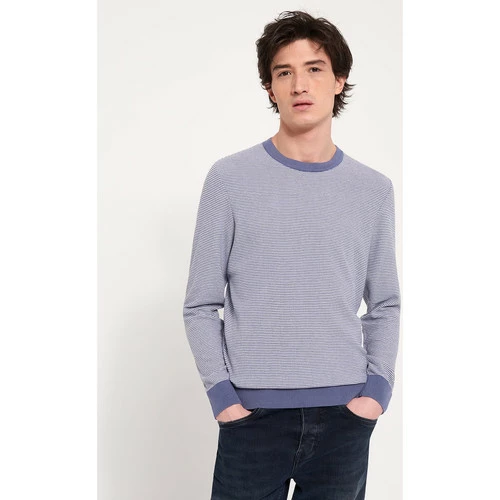 Devred Pull col rond en Coton - Viscose for Pulls & Gilets Couleur Bleu Acier – Image 2