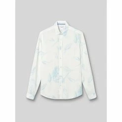 Devred Chemise slim fleurie for Chemises Couleur Blanc