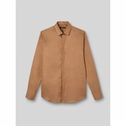 Devred Chemise slim en popeline unie for Chemises Couleur Marron Dune