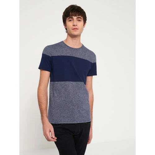 Devred Tee shirt en coton majoritaire bi-color for T-shirts & Polos Couleur Bleu Medieval – Image 2