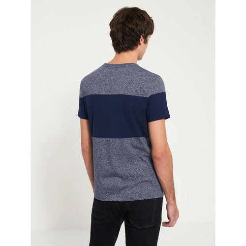 Devred Tee shirt en coton majoritaire bi-color for T-shirts & Polos Couleur Bleu Medieval – Image 3