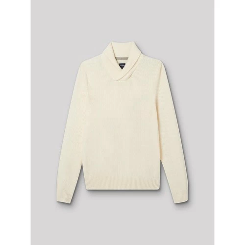 Devred Pull col châle en laine d'agneau for Pulls & Gilets Couleur Blanc Neige