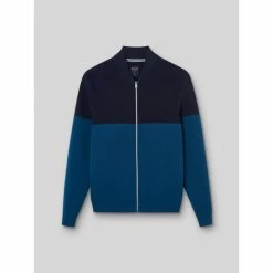 Devred Cardigan zippé en Coton Bio for Pulls & Gilets Couleur Bleu Ocean