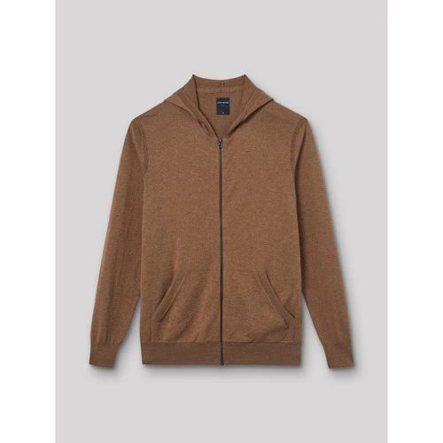 Devred Cardigan Ă capuche en Coton for Pulls & Gilets Couleur Moka