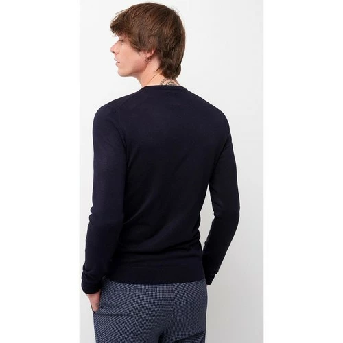 Devred Pull col rond uni for Pulls & Gilets Couleur Deep Blue – Image 3