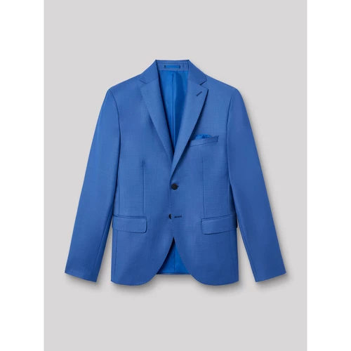 Devred Veste coordonnable slim faux uni for Costumes et cravates Couleur Bleu Azur
